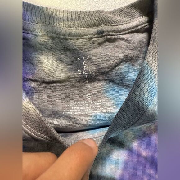 New 2019 TRAVIS SCOTT ASTROWORLD OFFICIAL SOUVENIR Tie Dye Shirt MEN sz S - Picture 2 of 10